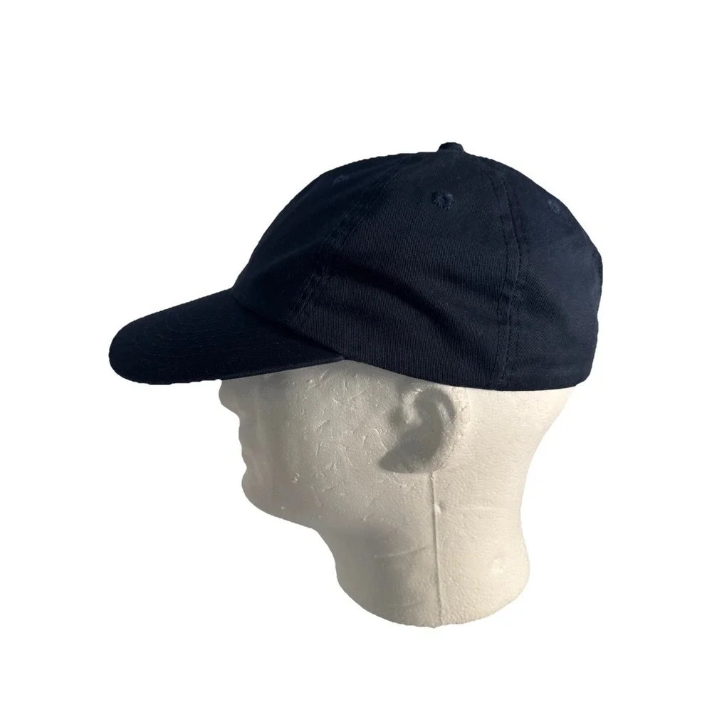 Blank Navy Blue Adjustable Adult Ball Cap‎ Hat